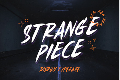 Strange Piece - Display Typeface