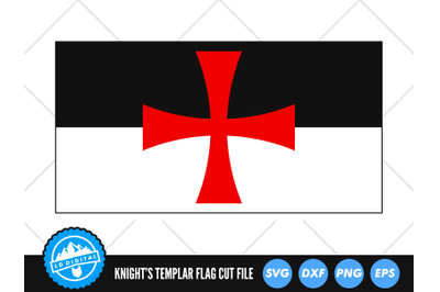 Knight&amp;&23;039;s Templar Flag SVG | Crusader Flag Cut File