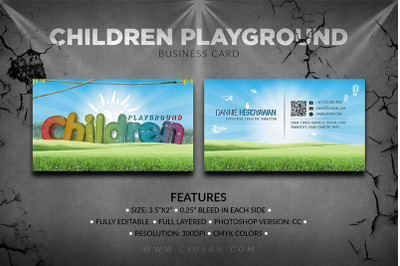 Children Playground Business Card