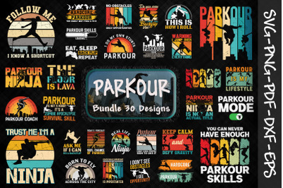 Parkour Bundle. 30 Designs.