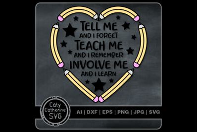 Tell Me I Forget Teach Me I Remember Involve Me I Learn Teaching Teach