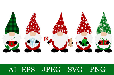 Christmas Gnomes. Gnomes SVG. Christmas Gnomes bundle