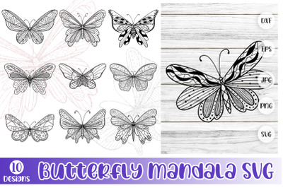 Butterfly Mandala SVG Bundle