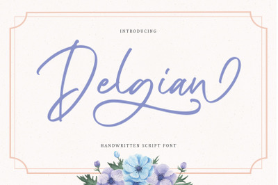 Delgian - Handwritten Script