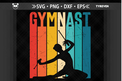 Gymnast Retro Vintage Design