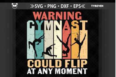 Warning Gymnast Could Flip At Any Moment