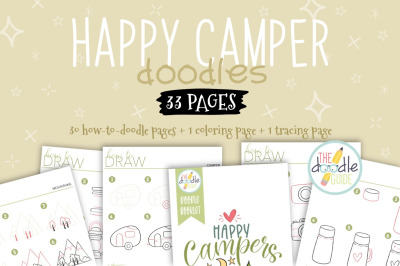 Happy Camper Doodle Booklet