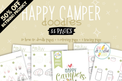 Happy Camper Doodle Booklet