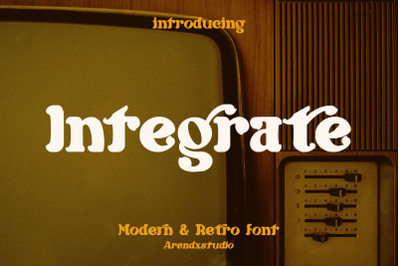 Integrate - Modern &amp; Retro Font