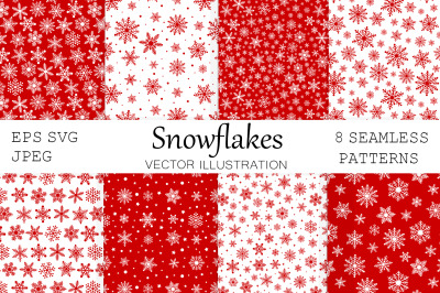 Snowflakes pattern. Christmas Snowflakes. Snowflakes SVG