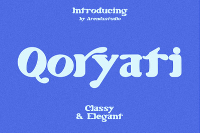 Qoryati - Classy And Elegant Font