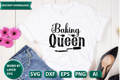 Baking Queen svg cut file