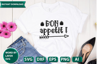 Bon Appetit ! svg cut file