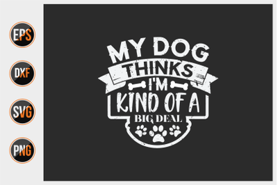 Dog quotes vector design template.