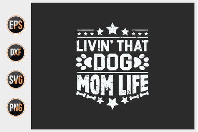 Dog typographic quotes design vector template.