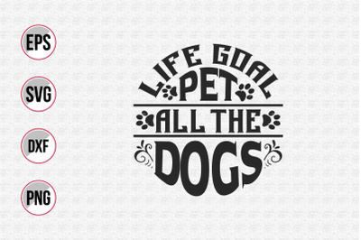 Dog typographic quotes design vector template.