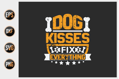 Dog typographic quotes design vector.