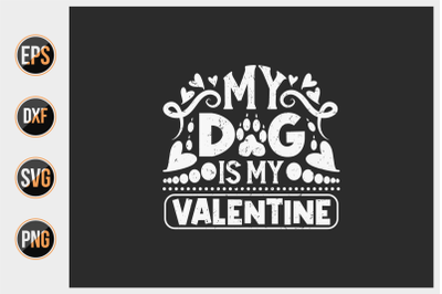 Dog typographic quotes design vector template.