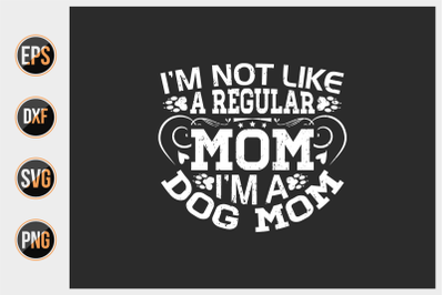 Dog typographic quotes design vector template.