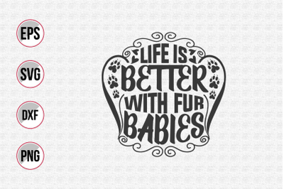 Dog typographic quotes design vector template.