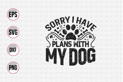 Dog typographic quotes design vector template.