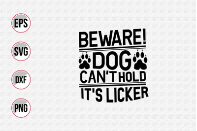 Dog typographic quotes design vector template.