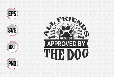 Dog typographic quotes design vector template.