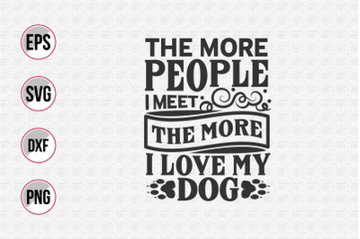 Dog quotes vector design template.