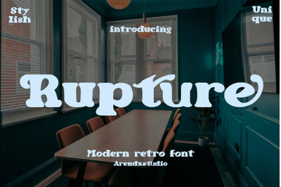 Rupture - Modern Retro Font