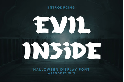 Evil Inside - Halloween Display Font