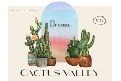 Cactus Valley -Watercolor Collection