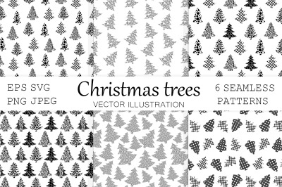 Abstract Christmas tree pattern. Christmas tree SVG.