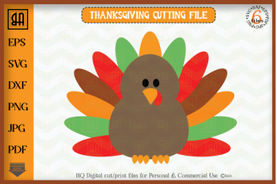 Turkey SVG - Turkey Clipart - Thanksgiving Turkey