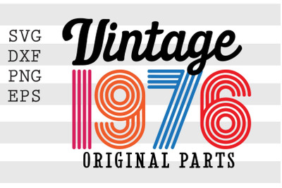 Vintage 1976 Original Parts SVG