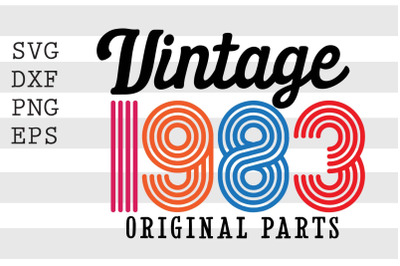 Vintage 1983 Original Parts SVG