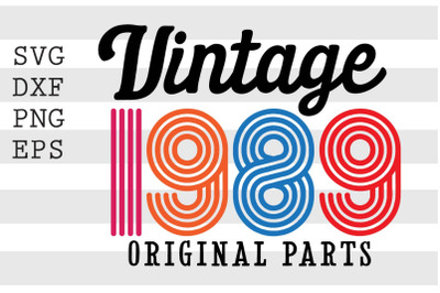 Vintage 1989 Original Parts SVG