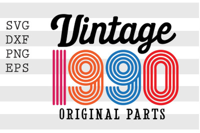 Vintage 1990 Original Parts SVG