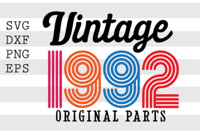 Vintage 1992 Original Parts SVG