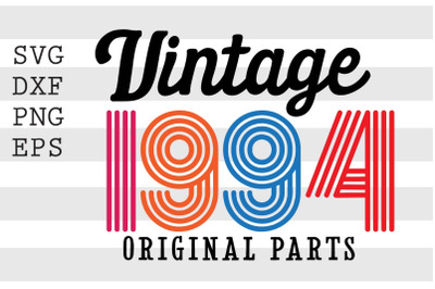 Vintage 1994 Original Parts SVG