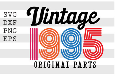 Vintage 1995 Original Parts SVG