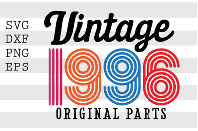 Vintage 1996 Original Parts SVG