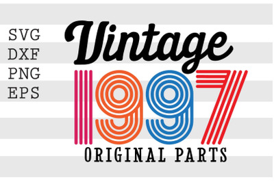 Vintage 1997 Original Parts SVG