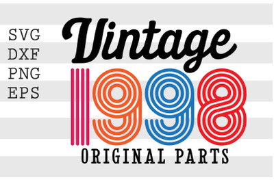 Vintage 1998 Original Parts SVG