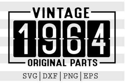 Vintage 1964 Original Parts SVG