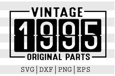 Vintage 1995 Original Parts SVG