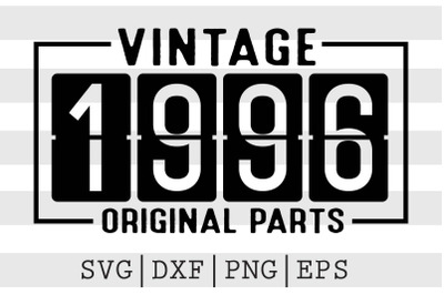 Vintage 1996 Original Parts SVG