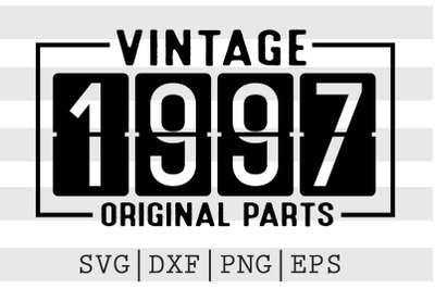 Vintage 1997 Original Parts SVG