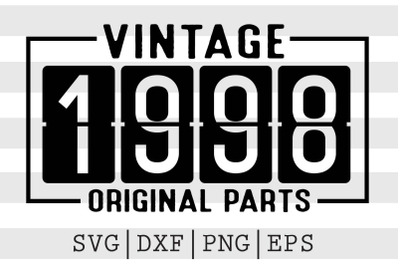 Vintage 1998 Original Parts SVG