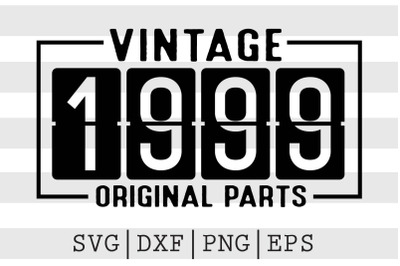 Vintage 1999 Original Parts SVG