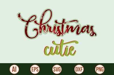 christmas cutie svg cut file